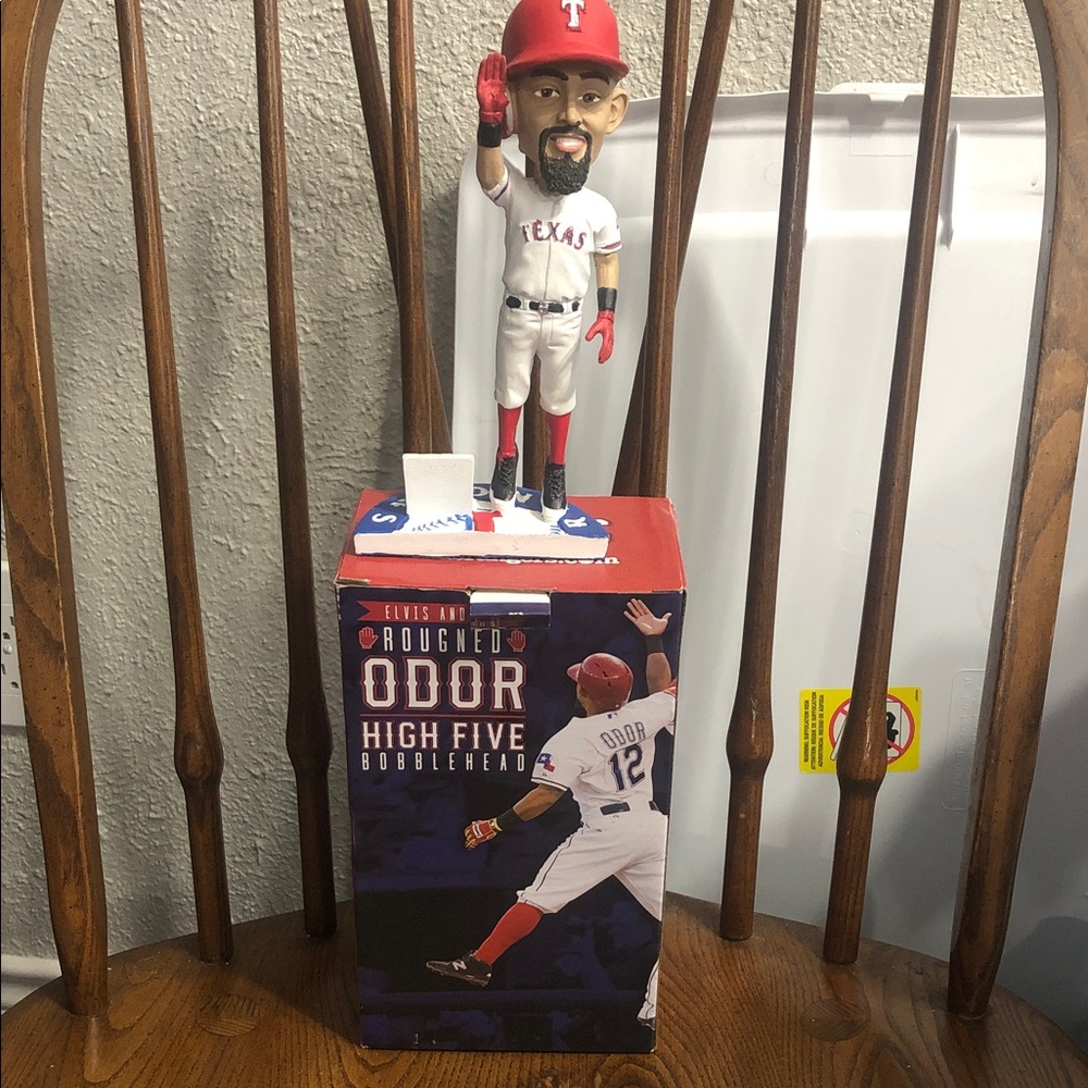 Red Jos? Altuve? No - Elvis Andrus/Rougned Odor High Five Bobblehead - Red